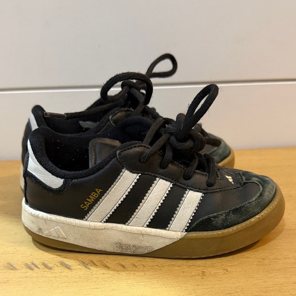 adidas Kids Samba Black/White Low-Top Sneakers